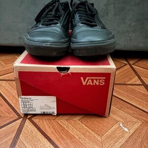 Vans Old Skool Black Leather Sneakers for Women